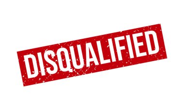 Diskalifiye Lastik Damga. Diskalifiye Grunge Mühür Mühür Vektörü İllüstrasyonu