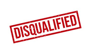 Diskalifiye Lastik Damga. Diskalifiye Grunge Mühür Mühür Vektörü İllüstrasyonu