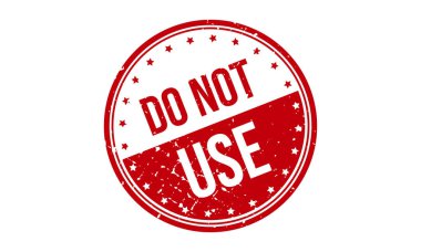 Lastik damga kullanmayın. Grunge Damga Mühür Vektör İllüstrasyonu Kullanma