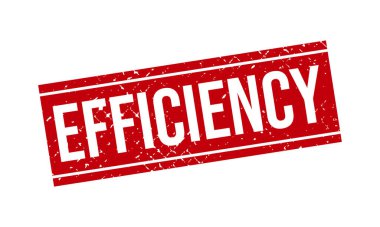 Verimlilik damgası. Verimlilik Grunge Mühür Vektörü İllüstrasyonu