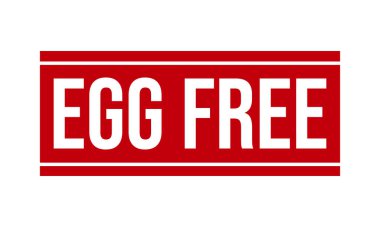 Yumurtasız Kauçuk Damgası. Egg Free Grunge Mühür Vektörü İllüstrasyonu