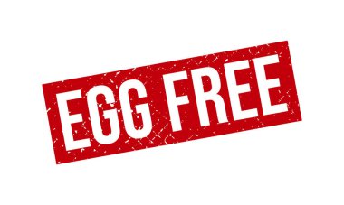 Yumurtasız Kauçuk Damgası. Egg Free Grunge Mühür Vektörü İllüstrasyonu