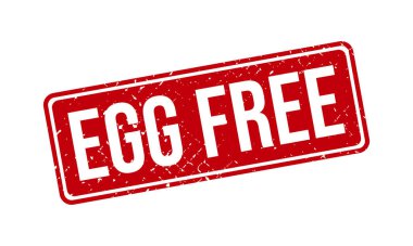 Yumurtasız Kauçuk Damgası. Egg Free Grunge Mühür Vektörü İllüstrasyonu