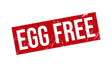 Yumurtasız Kauçuk Damgası. Egg Free Grunge Mühür Vektörü İllüstrasyonu