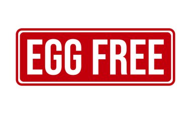Yumurtasız Kauçuk Damgası. Egg Free Grunge Mühür Vektörü İllüstrasyonu