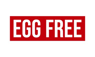 Yumurtasız Kauçuk Damgası. Egg Free Grunge Mühür Vektörü İllüstrasyonu