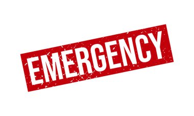 Acil Kauçuk Damgası. Acil Grunge Mühür Mühür Vektörü İllüstrasyonu