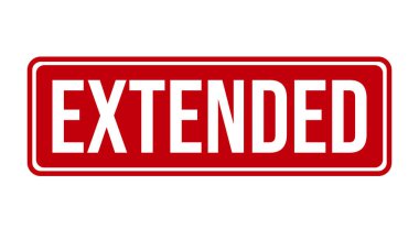 Genişletilmiş Lastik Damga. Uzatılmış Grunge Mühür Mühür Vektör İllüstrasyonu