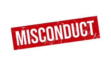 Görevi kötüye kullanma damgası. Grunge Mühür Mühürleme Vektörü İllüstrasyonu