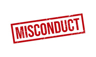 Görevi kötüye kullanma damgası. Grunge Mühür Mühürleme Vektörü İllüstrasyonu