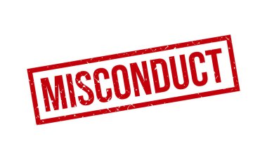 Görevi kötüye kullanma damgası. Grunge Mühür Mühürleme Vektörü İllüstrasyonu