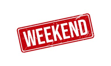 Haftasonu Lastik Damgası. Haftasonu Grunge Mühür Vektörü İllüstrasyonu