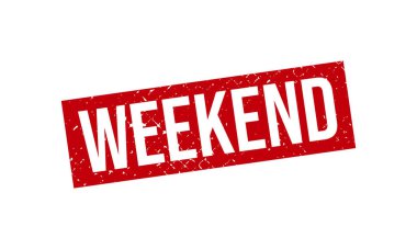 Haftasonu Lastik Damgası. Haftasonu Grunge Mühür Vektörü İllüstrasyonu