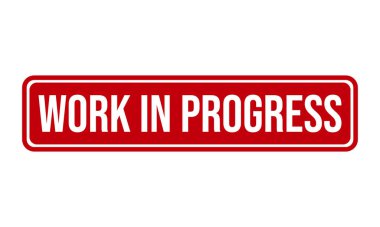 Süreç Lastik Damgası 'nda çalış. İlerleme Grunge Mühür Vektör İllüstrasyonunda çalış