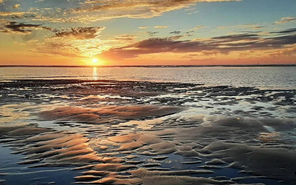 Atlantik Okyanusu, romantik ruh hali, Golfe de Gascogne, Yeni Akitanya, romantik ruh hali, duvar kağıtları günbatımı