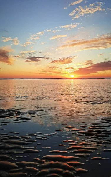 Ατλαντικός Ωκεανός Ρομαντική Διάθεση Golfe Gascogne Nouvelle Aquitaine Ρομαντική Διάθεση — Φωτογραφία Αρχείου