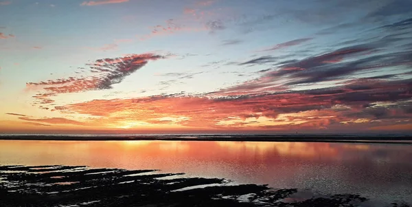 Ατλαντικός Ωκεανός Ρομαντική Διάθεση Golfe Gascogne Nouvelle Aquitaine Ρομαντική Διάθεση — Φωτογραφία Αρχείου