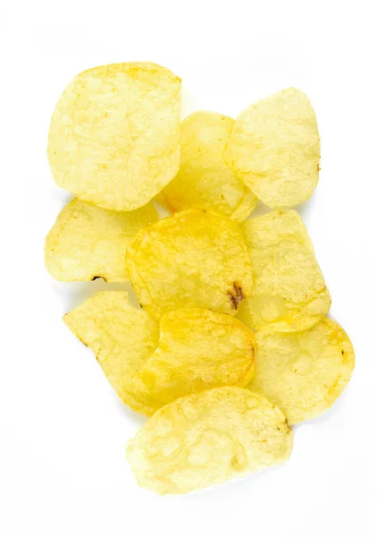 Batatas fritas em branco Imagem De Stock