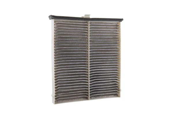 Used air filter for car, auto spare part, isolated on white — Stock Photo, Image