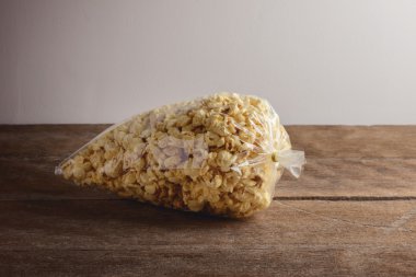 Homemade Kettle Corn Popcorn in a Bag clipart