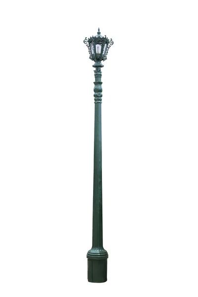 AET av gamla Vintage Street lampa Post lyktstolpe Light Pole isolerade — Stockfoto