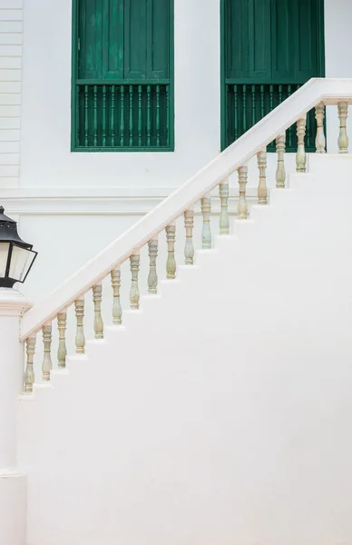 Vintage staircase, window — Stock Photo, Image