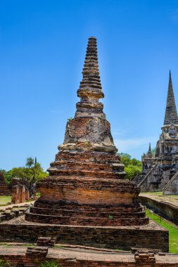 Wat Phrasisanpetch (Phra Si Sanphet) Antik Pagoda. Ayutthay