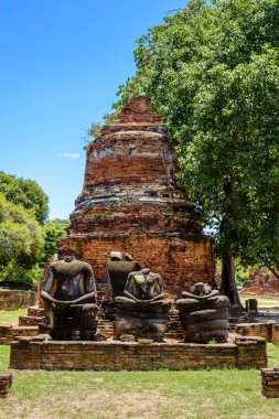 Wat Phrasisanpetch (Phra Si Sanphet) Antik Pagoda. Ayutthay