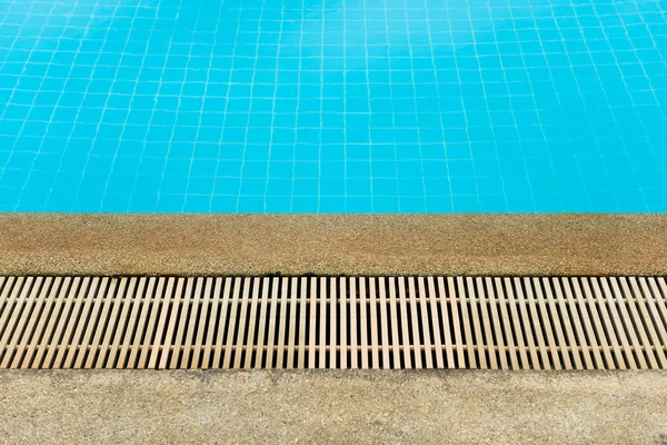 Detail of the swimming pool with clean water