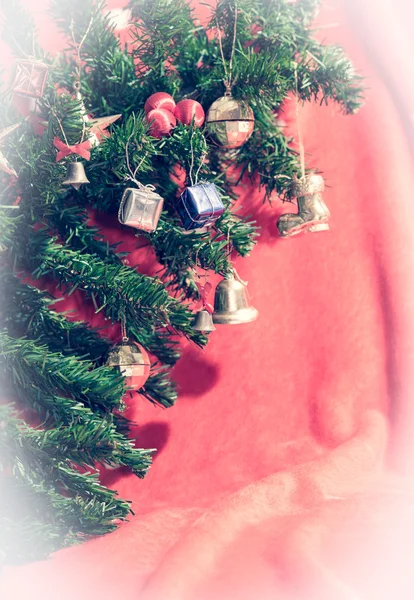 Karácsonyi díszek, karácsonyfa — Stock Fotó