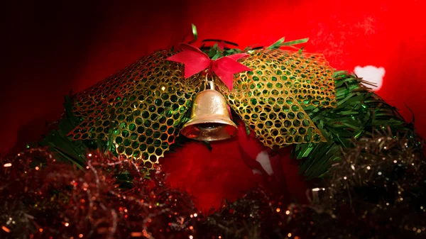 Closeup Noel çelenk — Stok fotoğraf