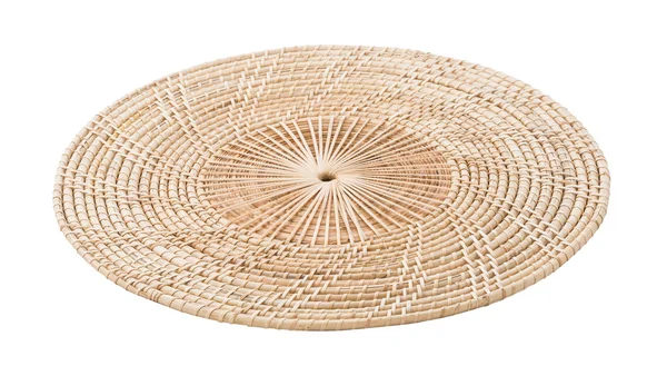 Wicker placemat isolated — Stock Photo, Image