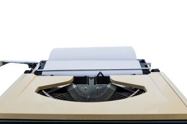 Kağıt ile eski daktilo