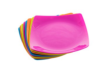 renkli plakaları yığını. Menü kavramı