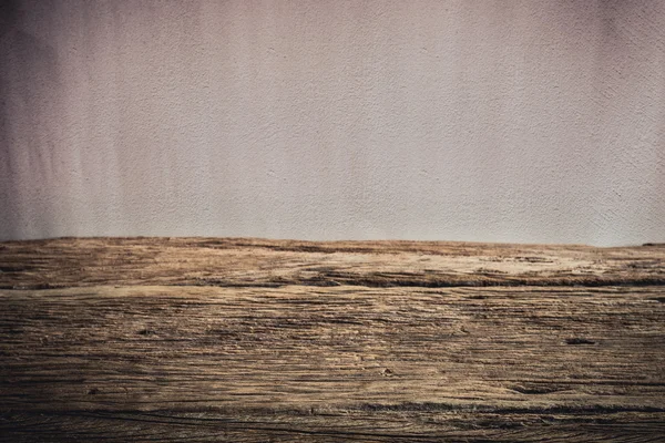 Stół drewniany taras na tło grunge — Zdjęcie stockowe