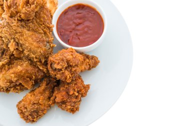 kızarmış tavuk izole