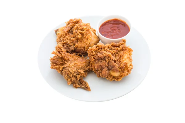 Fried chicken is isolated — Stock Photo, Image