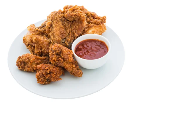Fried chicken is isolated — Stock Photo, Image