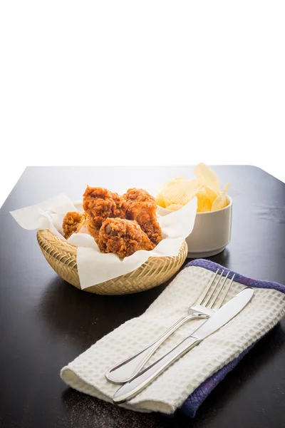 Fried chicken on the table — Stock Photo, Image