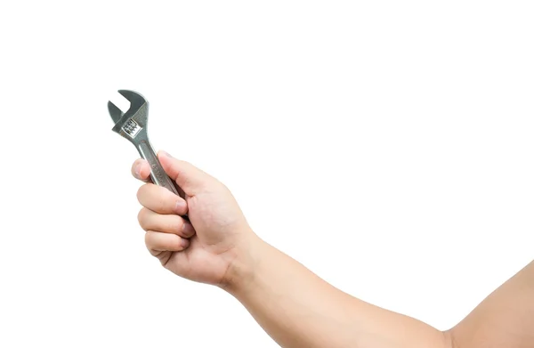 Ręka trzyma klucza — Zdjęcie stockowe