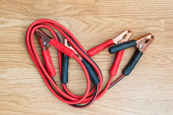 Jumper cable for car battery — Stock Photo, Image