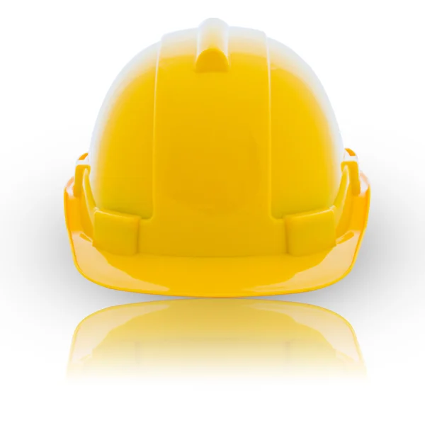 Yellow safety helmet on white background — Stock Photo, Image