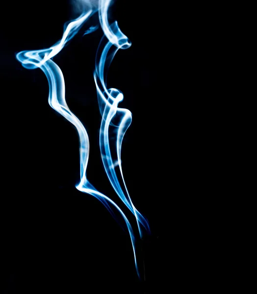Fum abstract pe negru — Fotografie, imagine de stoc