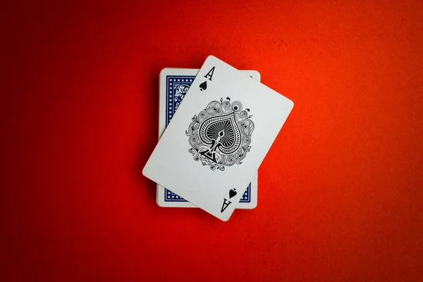 Jogando cartas isoladas — Fotografia de Stock