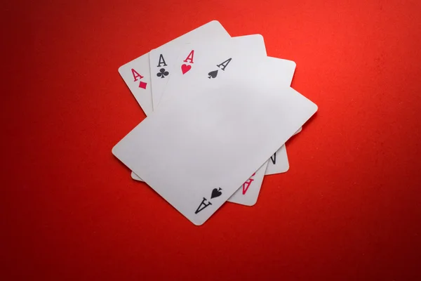 Jogando cartas isoladas — Fotografia de Stock