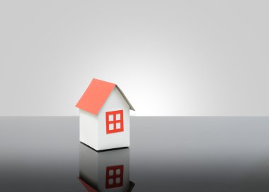 cam masa ya da emlakçı konsept modeli ev