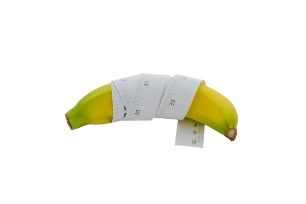 Banana length male genital concept — Stock Photo, Image