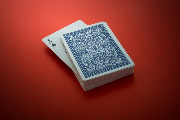 Jogando cartas isoladas — Fotografia de Stock