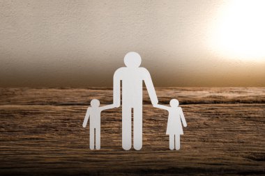 zincir aile simgeleyen kağıt