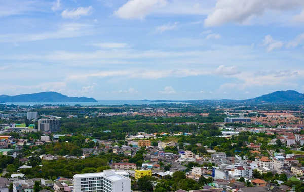 Pohled shora Phuket Town od Rang Hill — Stock fotografie